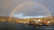 Big show - entering Tórshavn harbour
