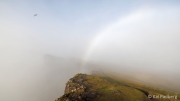Mist bow over Trælanípa