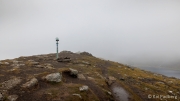 Klakkur (413 m) hike - foggy summit