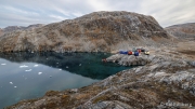 Camp Qaattu at Sermilik Fjord („The one with the glaciers“)