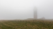 A foggy evening - Heligoland lighthouse
