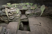 Taversoe Tuick Chambered Cairn - upper chamber